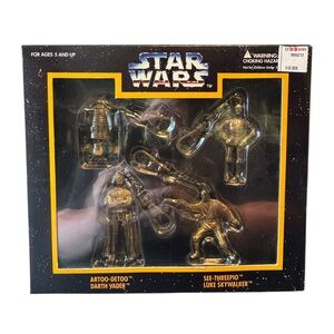 Star Wars Action Figure Keychain Set - Gold Edition